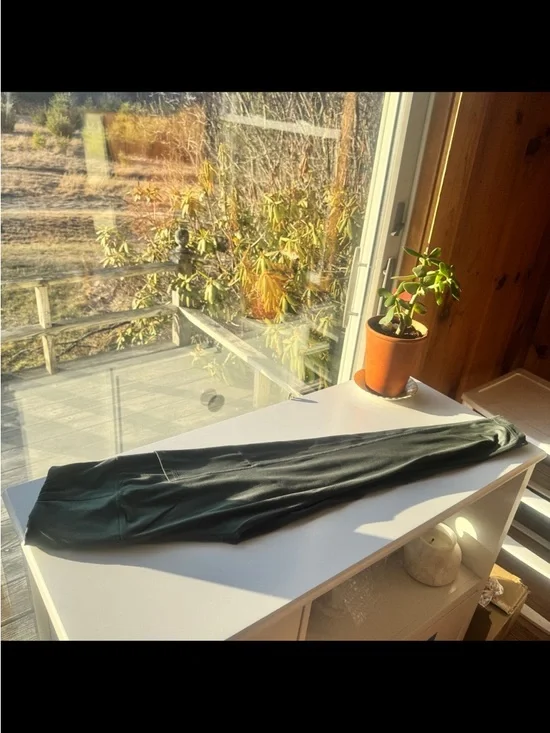 3-Pack High-Waist Leggings - Olive, Slate Blue, Purple - Picture 6 of 6